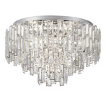 Calmeilles Ceiling Light - Chrome / Clear
