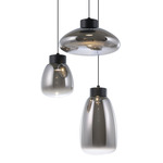Sarnarra Color-Select Multi-Light Pendant - Black / Chrome