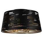 Akers Mill Ceiling Light - Black / Gold