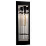 Colantro Outdoor Wall Sconce - Black / Brushed Nickel