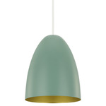 Sarabia Small Pendant - Pastel Dark Green / Gold
