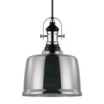 Gilwell Glass Pendant - Black / Smoke