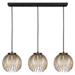 Venezuela Linear Multi-Light Pendant - Black / Gold