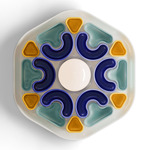 Deco Phytia Wall Sconce - Cream / Light Blue / Teal / Yellow / White