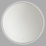 Cadre Round LED Mirror - Brushed Nickel / Mirror