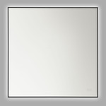 Cadre Square LED Mirror - Midnight Black / Mirror