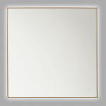 Cadre Square LED Mirror - Satin Brass / Mirror