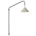 Ubatuba Plug-In Swing Arm Wall Lamp - Brown / White