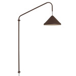 Ubatuba Plug-In Swing Arm Wall Lamp - Brown / Brown