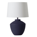 Buriti Table Lamp - Navy Blue / Off White