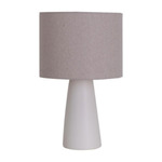 Inga Table Lamp - White / Rustic Linen