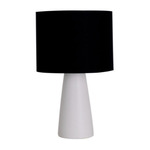 Inga Table Lamp - White / Black