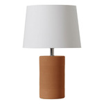 Jatoba Table Lamp - Terra-Cotta / White