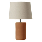 Jatoba Table Lamp - Terra-Cotta / Rustic Linen