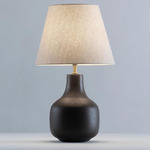 Buzios Table Lamp - Coffee / Rustic Linen