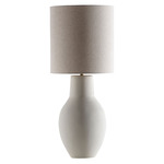Guaratuba Table Lamp - White / Rustic Linen