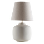 Paraty Table Lamp - White / Rustic Linen