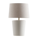 Santos Table Lamp - White / Rustic Linen