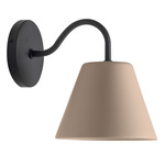 Lis Wall Sconce - Black / Cappuccino
