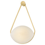 Blaina Wall Sconce - Aged Brass / Frost