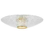 New Haven Ceiling Light - Aged Brass / Clear