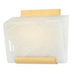 Fairfield Wall Sconce - Aged Brass / Onyx