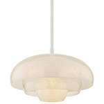 Auburndale Pendant - Polished Nickel / Clear Cloud