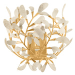 Maybrook Wall Sconce - Vintage Gold Leaf / Coco Shell