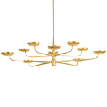 Taormina Chandelier - Vintage Gold Leaf