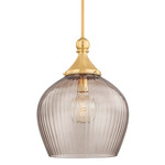 Chatton Pendant - Aged Brass / Light Bronze