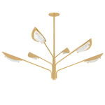 Levin Chandelier - Aged Brass / Frost