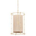 Jones Point Pendant - Vintage Gold Leaf / Abaca