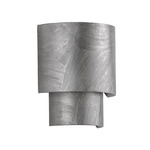 Moray Wall Sconce - Black Silver Leaf