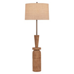 Kinloch Floor Lamp - Ash / Raffia