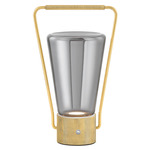 Booker Portable Table Lamp - Aged Brass / Smoke