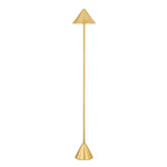 Salma Portable Floor Lamp - Aged Brass / White