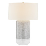 Washingtonville Table Lamp - Blue / White Linen