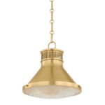Highclere Pendant - Aged Brass / Aged Brass