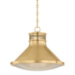 Highclere Pendant - Aged Brass / Aged Brass