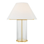 Inglewood Table Lamp - Aged Brass / White Linen