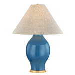 Westhorpe Table Lamp - Blue / Natural Linen