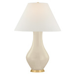 Hanslope Table Lamp - Off White / White Linen
