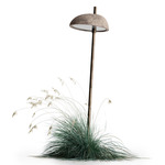 Pantarhei Angled Bollard - Antique Brass / Terracota