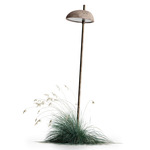 Pantarhei Angled Bollard - Antique Brass / Terracota