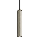 Dune Pendant - Antique Brass / Light Grey