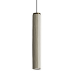 Dune Pendant - Antique Brass / Light Grey
