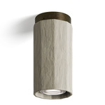 Dune Spotlight - Antique Brass / Light Grey