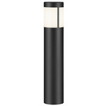 LED Round Bollard - Textured Black