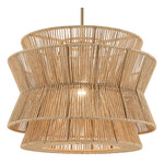 Ophira Pendant - Champagne Bronze / Jute