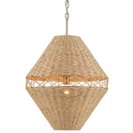 Lulo Tall Pendant - Champagne Bronze / Cord